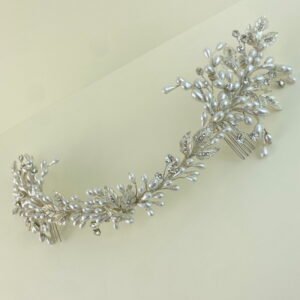 Tocado de novia con azahares perlizados – FRANCIA DOBLE LADO