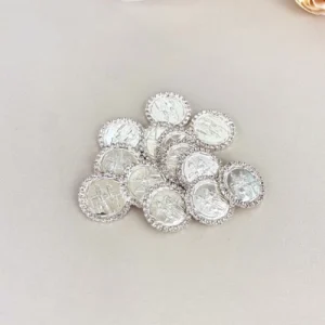 Arras de Boda Contorno Cadena de Zirconias Plata