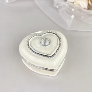 Cofre Porta Arras de Boda Corazón Nácar