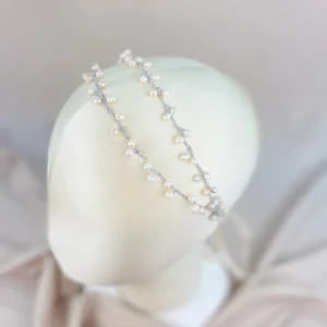 Diadema Para Novia Perla Natural de Río – BOSTON
