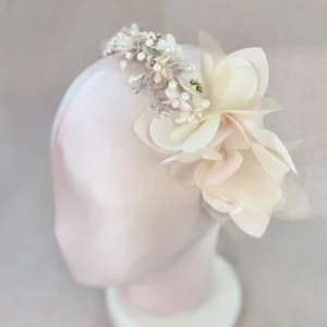 Diadema para Primera Comunión Flores y Azahares – FÁTIMA
