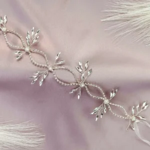 Guía de Novia Cadena de Zirconia Ramilletes de Navettes – IRLANDA