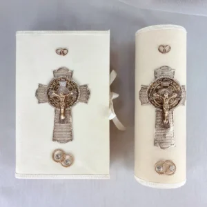 Juego de Cirio y Biblia para Boda – PIEDAD