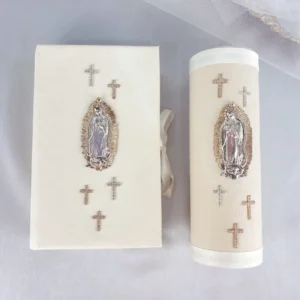Juego de Cirio y Biblia para Boda -TEPEYAC