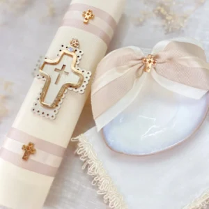 Kit de Bautizo de Vela Óvalo Cruz Concha – ALEXANDER