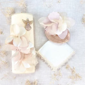 Kit de Bautizo Vela Forma Ojo Medalla Angel – ISAMAR