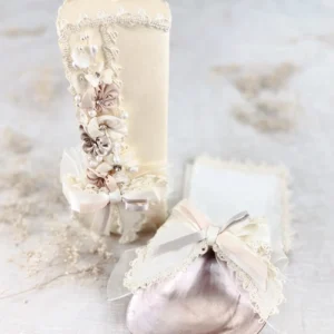 Kit de Bautizo Vela Rectangular Hueso – INÉS