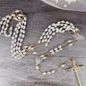 Lazo de Boda con Perlas de Gota