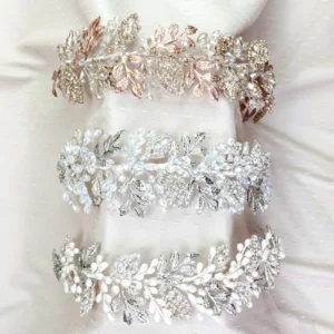 Tiara de Novia Zirconias Azahares Perlizados – DINAMARCA