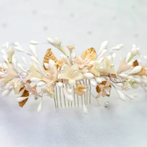 Tocado de Novia Azahares Pasta Francesa – BELGICA 12