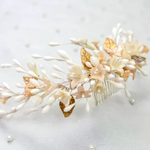 Tocado de Novia Azahares Pasta Francesa – BELGICA 12