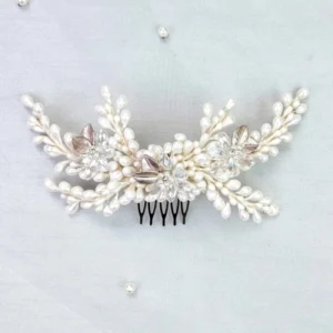 Tocado de Novia Azahares Perlizados Cristal Checo – LUCERNE CH