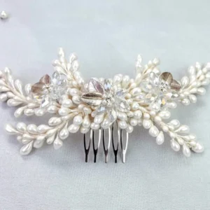 Tocado de Novia Azahares Perlizados Cristal Checo – LUCERNE CH