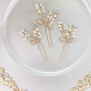 Tocado de Novia de Horquillas con Perlas – PORTUGAL